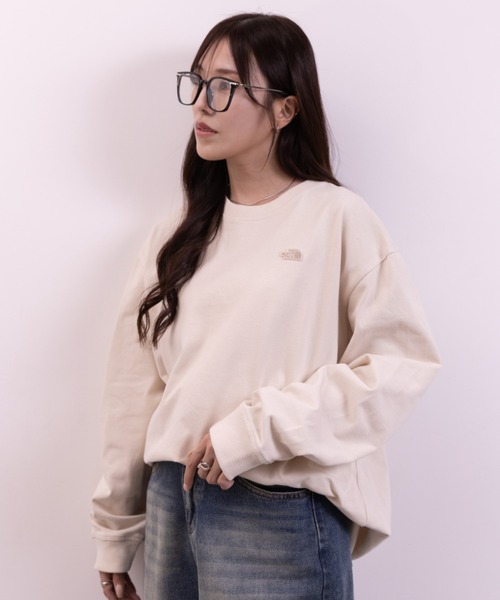 THE NORTH FACE（ザノースフェイス）の「THE NORTH FACE(ザ・ノースフェイス)/M'S EASYON L/S R/TEE（Tシャツ/カットソー・レディース・ブラック/チャコールグレー/クリーム・L/M/XL）」の17枚目の写真