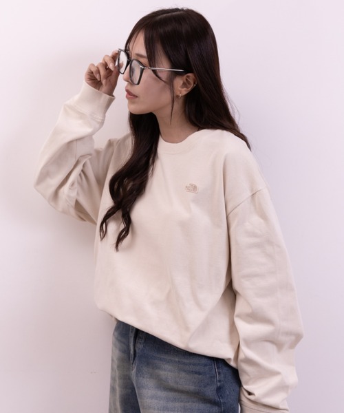 THE NORTH FACE（ザノースフェイス）の「THE NORTH FACE(ザ・ノースフェイス)/M'S EASYON L/S R/TEE（Tシャツ/カットソー・レディース・ブラック/チャコールグレー/クリーム・L/M/XL）」の18枚目の写真