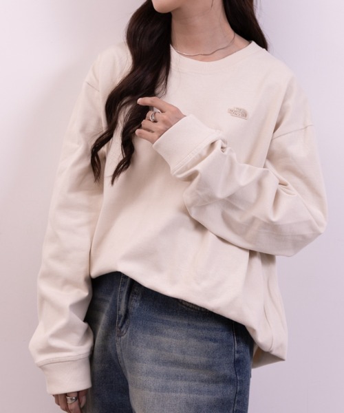 THE NORTH FACE（ザノースフェイス）の「THE NORTH FACE(ザ・ノースフェイス)/M'S EASYON L/S R/TEE（Tシャツ/カットソー・レディース・ブラック/チャコールグレー/クリーム・L/M/XL）」の16枚目の写真