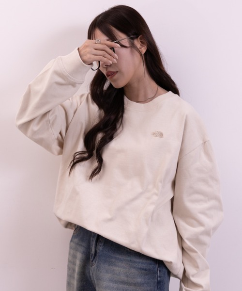 THE NORTH FACE（ザノースフェイス）の「THE NORTH FACE(ザ・ノースフェイス)/M'S EASYON L/S R/TEE（Tシャツ/カットソー・レディース・ブラック/チャコールグレー/クリーム・L/M/XL）」の19枚目の写真