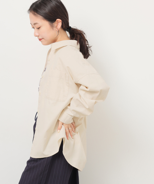 JOURNAL STANDARD relume(ジャーナルスタンダード レリューム)の「《追加》コットンコーデュロイオーバーサイズシャツ(シャツ/ブラウス・レディース・ピンク/ホワイト/グレー・FREE)」の16枚目の写真