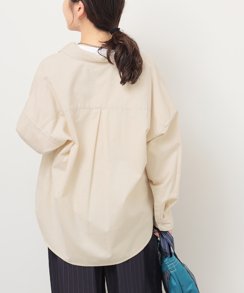 JOURNAL STANDARD relume(ジャーナルスタンダード レリューム)の「《追加》コットンコーデュロイオーバーサイズシャツ(シャツ/ブラウス・レディース・ピンク/ホワイト/グレー・FREE)」の17枚目の写真