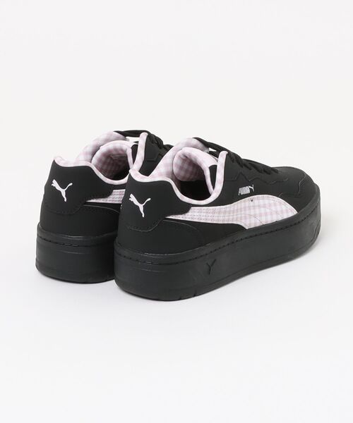 PUMA(プーマ)の「【PUMA】プーマ COURT LALLY SKYE CHECKER(コート ラリー スカイ チェッカー)408862(スニーカー・レディース・ブラック×ピンク・22.5cm/23.0cm/23.5cm/24.0cm/24.5cm/25.0cm)」の2枚目の写真