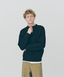 【MAISON CLUB】Half Zip Pullover Knit / ハーフジッププルオーバーニット SNF