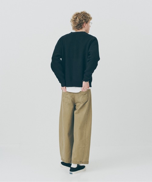 MILITARY(ミリタリー)の「【MAISON CLUB】Half Zip Pullover Knit / ハーフジッププルオーバーニット SNF(ニット/セーター・メンズ・ブラック/ブラウン・M/L)」の10枚目の写真