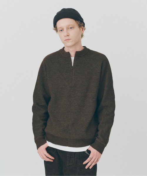 MILITARY(ミリタリー)の「【MAISON CLUB】Half Zip Pullover Knit / ハーフジッププルオーバーニット SNF(ニット/セーター・メンズ・ブラック/ブラウン・M/L)」の14枚目の写真
