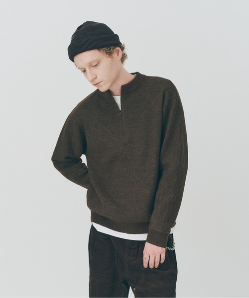 MILITARY(ミリタリー)の「【MAISON CLUB】Half Zip Pullover Knit / ハーフジッププルオーバーニット SNF(ニット/セーター・メンズ・ブラック/ブラウン・M/L)」の15枚目の写真