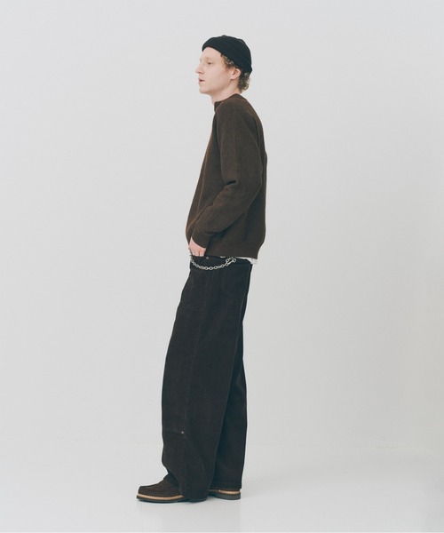 MILITARY(ミリタリー)の「【MAISON CLUB】Half Zip Pullover Knit / ハーフジッププルオーバーニット SNF(ニット/セーター・メンズ・ブラック/ブラウン・M/L)」の19枚目の写真