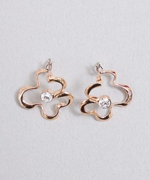 ISS イズ:ドローイングフラワー ピアス