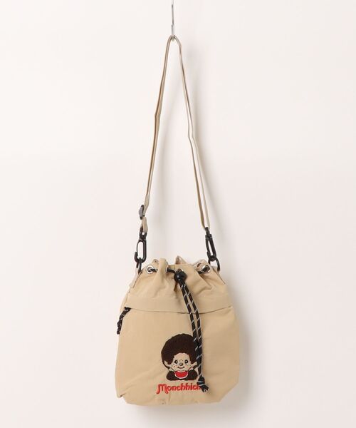 STATUS(ステイタス)の「モンチッチ monchhichi 2way 巾着ショルダーバッグ ショルダーバッグ(ショルダーバッグ・メンズ・レッド/アイボリー/ベージュ・FREE)」の2枚目の写真