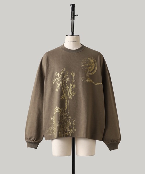 SHINYAKOZUKA（シンヤコヅカ）の「【ZOZO限定】WONDERFUL WANDER(upcycled L/S tee)（Tシャツ/カットソー・メンズ・ブラック/ホワイト/オリーブ・X-SMALL/SMALL/MEDIUM/LARGE/X-LARGE）」の3枚目の写真