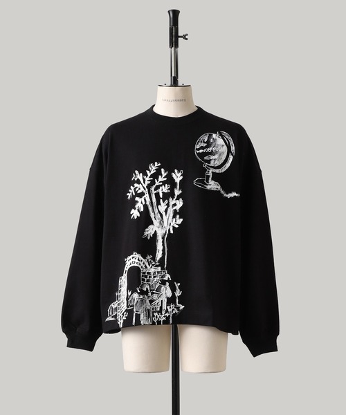 SHINYAKOZUKA（シンヤコヅカ）の「【ZOZO限定】WONDERFUL WANDER(upcycled L/S tee)（Tシャツ/カットソー・メンズ・ブラック/ホワイト/オリーブ・X-SMALL/SMALL/MEDIUM/LARGE/X-LARGE）」の2枚目の写真