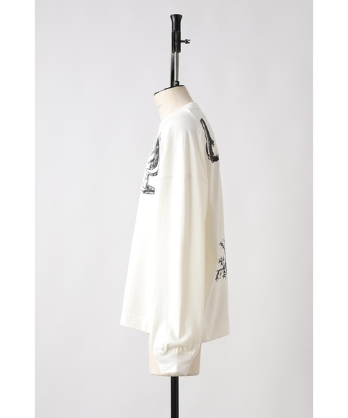 SHINYAKOZUKA（シンヤコヅカ）の「【ZOZO限定】WONDERFUL WANDER(upcycled L/S tee)（Tシャツ/カットソー・メンズ・ブラック/ホワイト/オリーブ・X-SMALL/SMALL/MEDIUM/LARGE/X-LARGE）」の5枚目の写真