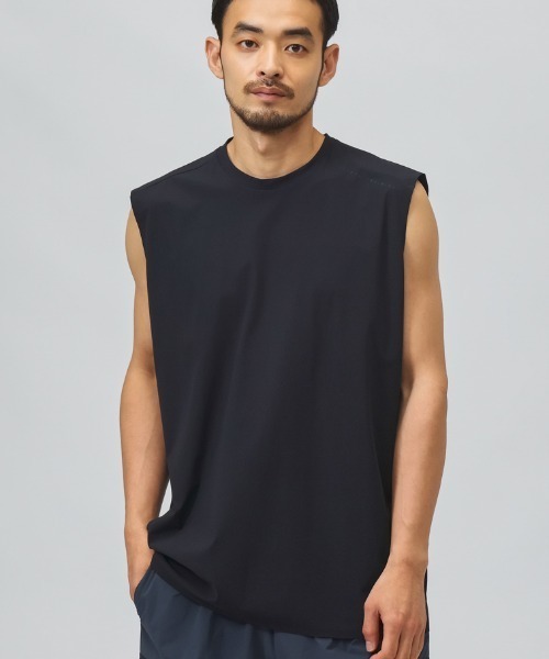 TIGORA(ティゴラ)の「ティゴラ TIGORA ドライユーティリティノースリーブシャツ(Tシャツ/カットソー・メンズ・ブラック・3L)」の1枚目の写真