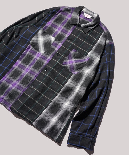 DAN RIVER(ダンリバー )の「WORN OUT PANEL CUTTING SHIRTS(シャツ/ブラウス・メンズ・ブラック/マスタード/グレー・MEDIUM/X-LARGE/LARGE)」の12枚目の写真