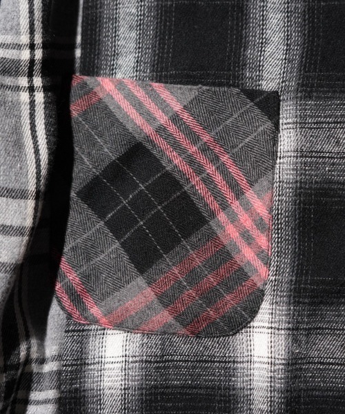 DAN RIVER(ダンリバー )の「WORN OUT PANEL CUTTING SHIRTS(シャツ/ブラウス・メンズ・ブラック/マスタード/グレー・MEDIUM/X-LARGE/LARGE)」の4枚目の写真
