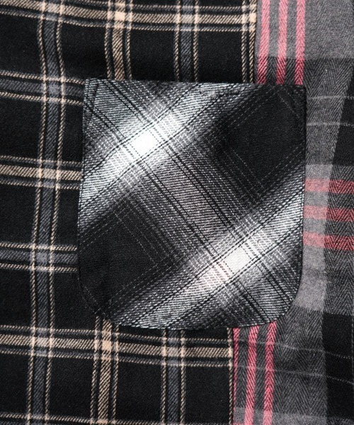 DAN RIVER(ダンリバー )の「WORN OUT PANEL CUTTING SHIRTS(シャツ/ブラウス・メンズ・ブラック/マスタード/グレー・MEDIUM/X-LARGE/LARGE)」の5枚目の写真