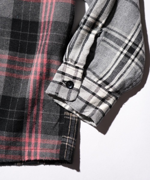 DAN RIVER(ダンリバー )の「WORN OUT PANEL CUTTING SHIRTS(シャツ/ブラウス・メンズ・ブラック/マスタード/グレー・MEDIUM/X-LARGE/LARGE)」の7枚目の写真