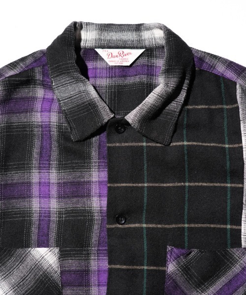 DAN RIVER(ダンリバー )の「WORN OUT PANEL CUTTING SHIRTS(シャツ/ブラウス・メンズ・ブラック/マスタード/グレー・MEDIUM/X-LARGE/LARGE)」の14枚目の写真