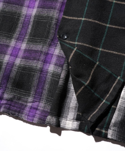 DAN RIVER(ダンリバー )の「WORN OUT PANEL CUTTING SHIRTS(シャツ/ブラウス・メンズ・ブラック/マスタード/グレー・MEDIUM/X-LARGE/LARGE)」の17枚目の写真