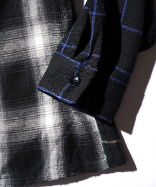 DAN RIVER(ダンリバー )の「WORN OUT PANEL CUTTING SHIRTS(シャツ/ブラウス・メンズ・ブラック/マスタード/グレー・MEDIUM/X-LARGE/LARGE)」の18枚目の写真