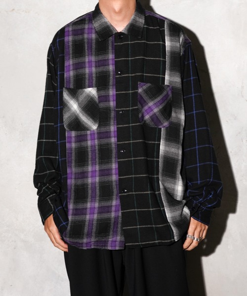 DAN RIVER(ダンリバー )の「WORN OUT PANEL CUTTING SHIRTS(シャツ/ブラウス・メンズ・ブラック/マスタード/グレー・MEDIUM/X-LARGE/LARGE)」の21枚目の写真