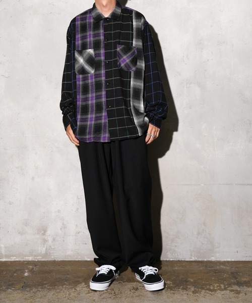 DAN RIVER(ダンリバー )の「WORN OUT PANEL CUTTING SHIRTS(シャツ/ブラウス・メンズ・ブラック/マスタード/グレー・MEDIUM/X-LARGE/LARGE)」の20枚目の写真