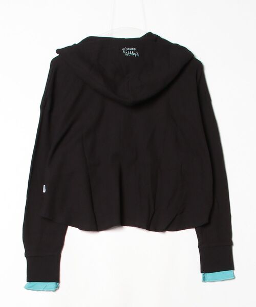 fredy emue（フレディエミュ）の「【DISCUS】ワッフルヘンリーネックフーディ（Tシャツ/カットソー・レディース・ブラック/ライトグレー・38）」の3枚目の写真