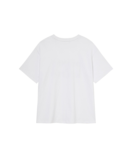 DEINET(ダイニット)の「BI GRAPHIC OVERSIZED T-SHIRT IN WHITE(Tシャツ/カットソー・レディース・その他・FREE)」の3枚目の写真