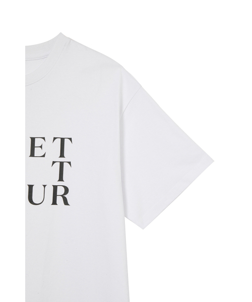 DEINET(ダイニット)の「BI GRAPHIC OVERSIZED T-SHIRT IN WHITE(Tシャツ/カットソー・レディース・その他・FREE)」の5枚目の写真