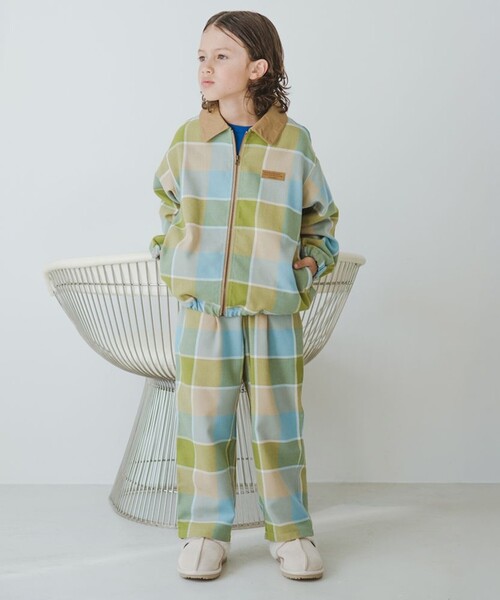 BRANSHES(ブランシェス)の「【おそろい】レトロチェック柄シャツジャケット(その他アウター・キッズ・オレンジ/ライトグリーン・130/100/140/120/150/110)」の15枚目の写真