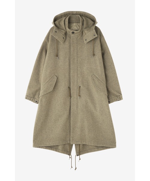 YLEVE(イレーヴ)の「YLEVE / WOOL MELTON OVER DYE CO(ダウンジャケット/コート・レディース・カーキ・1)」の11枚目の写真