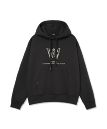 レディース) レースアートワークフードTシャツ