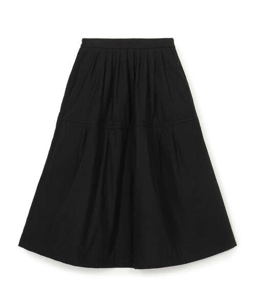 DANTON(ダントン)の「DANTON × eunoia - Tuck Padding Skirt(スカート・レディース・ブラック・F)」の1枚目の写真