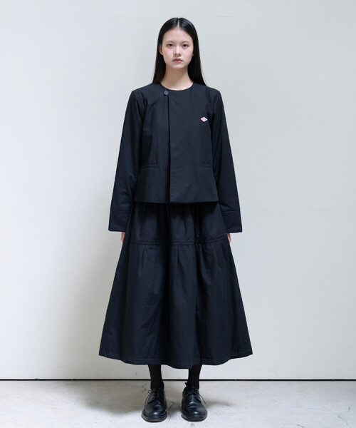 DANTON(ダントン)の「DANTON × eunoia - Tuck Padding Skirt(スカート・レディース・ブラック・F)」の7枚目の写真