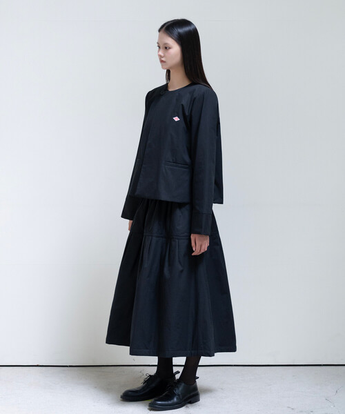 DANTON(ダントン)の「DANTON × eunoia - Tuck Padding Skirt(スカート・レディース・ブラック・F)」の8枚目の写真