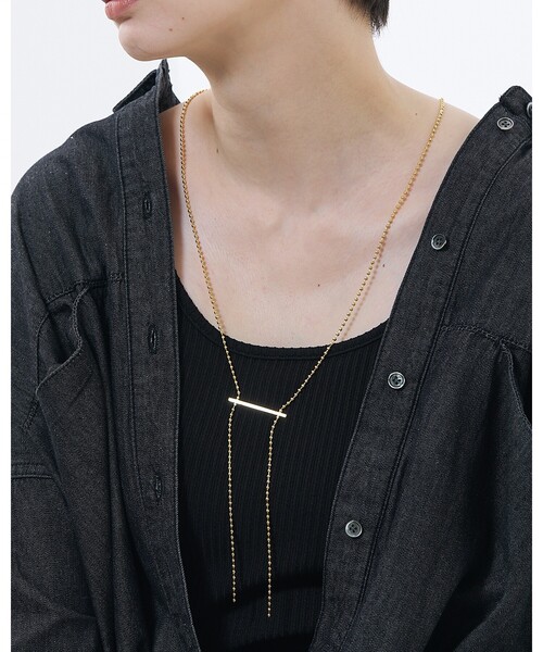 collex(コレックス)の「【dignif】 ネックレス Straight Bar(ネックレス・レディース・ゴールド/シルバー・フリー)」の2枚目の写真