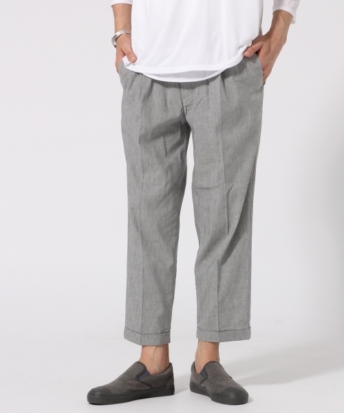 RAGEBLUE(レイジブルー)の「リネンイージーアンクルパンツ/721392(その他パンツ・メンズ・ベージュ/ネイビー/ブルー/オリーブ/ブルー系その他/ブラック/グレー・SMALL/MEDIUM/LARGE/X-LARGE)」の3枚目の写真