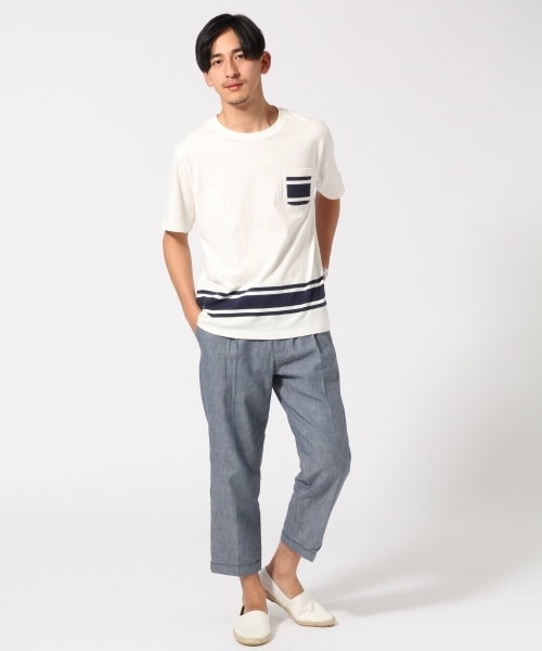 RAGEBLUE(レイジブルー)の「リネンイージーアンクルパンツ/721392(その他パンツ・メンズ・ベージュ/ネイビー/ブルー/オリーブ/ブルー系その他/ブラック/グレー・SMALL/MEDIUM/LARGE/X-LARGE)」の12枚目の写真