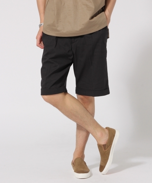 RAGEBLUE（レイジブルー）の「ストレッチリネンイージーショーツ/722410（その他パンツ・メンズ・ブルー/ネイビー/その他/ブラック・MEDIUM/LARGE）」の2枚目の写真