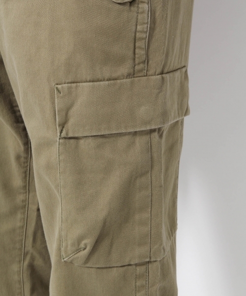 GLOBAL WORK（グローバルワーク）の「ストレッチミリタリーカーゴパンツ/724396 （カーゴパンツ・メンズ・カーキ/オリーブ・SMALL/LARGE/MEDIUM）」の4枚目の写真