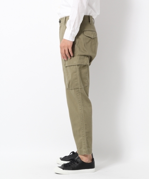 GLOBAL WORK（グローバルワーク）の「ストレッチミリタリーカーゴパンツ/724396 （カーゴパンツ・メンズ・カーキ/オリーブ・SMALL/LARGE/MEDIUM）」の9枚目の写真
