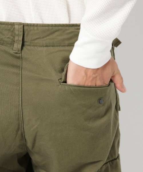 GLOBAL WORK（グローバルワーク）の「ストレッチミリタリーカーゴパンツ/724396 （カーゴパンツ・メンズ・カーキ/オリーブ・SMALL/LARGE/MEDIUM）」の15枚目の写真