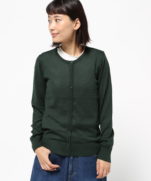 NATURAL BEAUTY BASIC(ナチュラルビューティーベーシック)の「UVサマーベーシックニットカーディガン(カーディガン/ボレロ・レディース・グレー/ネイビー/ダークベージュ/グリーン/ホワイト系その他・MEDIUM)」の5枚目の写真