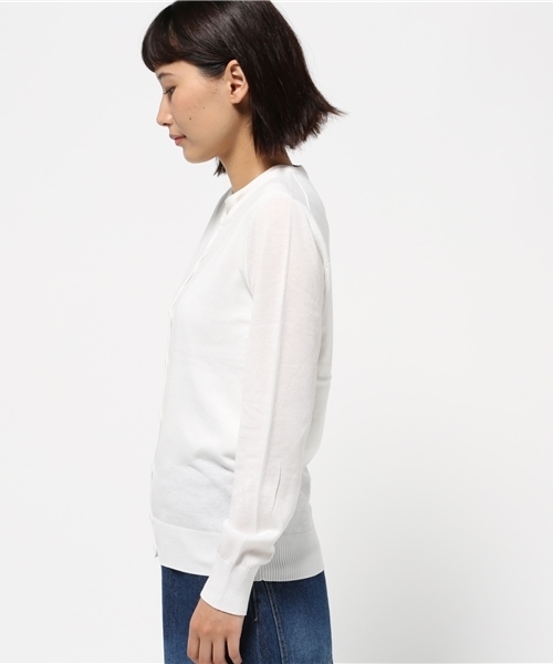 NATURAL BEAUTY BASIC(ナチュラルビューティーベーシック)の「UVサマーベーシックニットカーディガン(カーディガン/ボレロ・レディース・グレー/ネイビー/ダークベージュ/グリーン/ホワイト系その他・MEDIUM)」の7枚目の写真