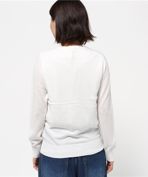 NATURAL BEAUTY BASIC(ナチュラルビューティーベーシック)の「UVサマーベーシックニットカーディガン(カーディガン/ボレロ・レディース・グレー/ネイビー/ダークベージュ/グリーン/ホワイト系その他・MEDIUM)」の8枚目の写真