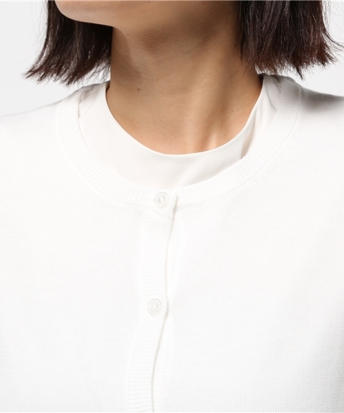 NATURAL BEAUTY BASIC(ナチュラルビューティーベーシック)の「UVサマーベーシックニットカーディガン(カーディガン/ボレロ・レディース・グレー/ネイビー/ダークベージュ/グリーン/ホワイト系その他・MEDIUM)」の9枚目の写真