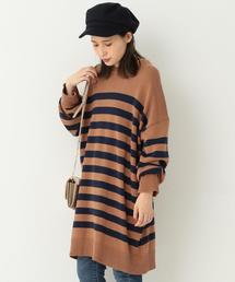 Another Edition | ビッグボーダーニットプルオーバー/ AEBC C BIG BOR PO(ニット/セーター)