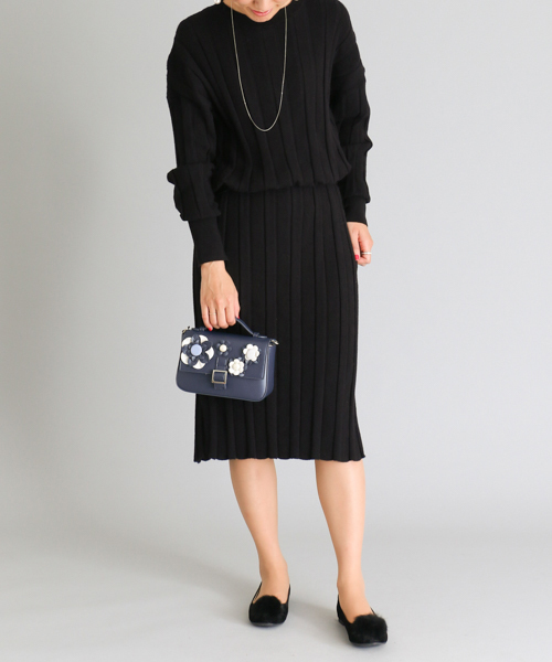 RODE SKO（ロデスコ）の「RODE SKO NITA フラワーモチーフショルダーバッグ（ショルダーバッグ・レディース・ネイビー/オフホワイト・FREE）」の10枚目の写真