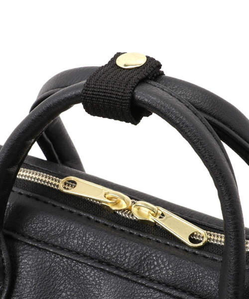 LBC（エルビーシー）の「口金PUミニボストンショルダーバッグ        （ショルダーバッグ・レディース・ブラック/ライトブラウン・ONE SIZE）」の8枚目の写真